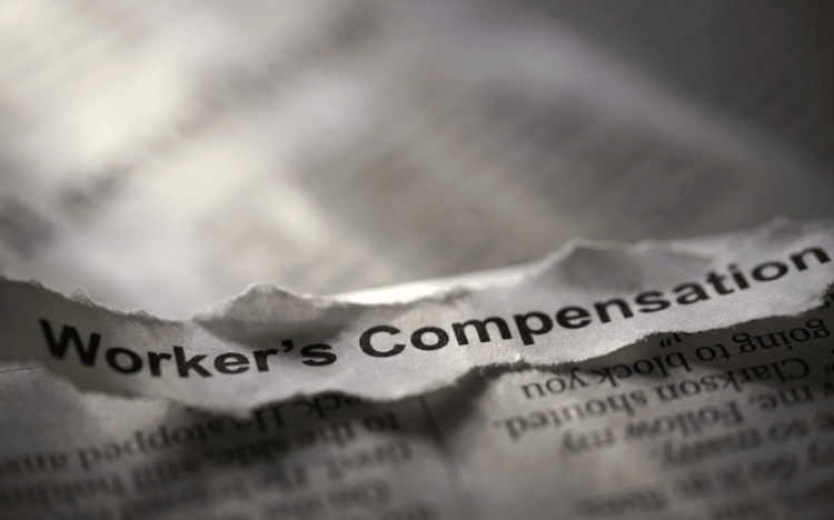 Workers’ compensation typed on paper
