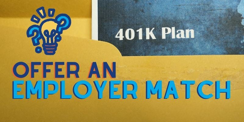 envelope with 401(k) plan pamphlet inside and text: 